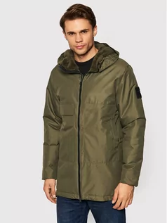 Kurtki męskie - Reebok Parka Outerwear Urban GU5776 Zielony Loose Fit - grafika 1