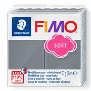Masy plastyczne - Staedtler FIMO soft, masa termoutwardzalna, 57 g, ciemny szary - miniaturka - grafika 1