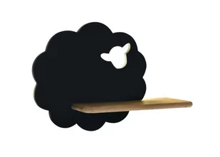 Candellux Lampa kinkiet półeczka 5W LED 4000K IQ Kids Sheep czarny 21-84828 21-84828 - Lampy ścienne - miniaturka - grafika 1