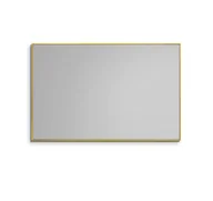Lustra - Lustro łazienkowe prostokątne 70x50 cm Keya w ramie złoty satynowy Ruke 403886 - miniaturka - grafika 1