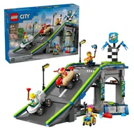 Klocki - Lego City Zestaw Bez Granic: Tor Z Rampami Dla Wyścigówek 436 El. 6+ - miniaturka - grafika 1