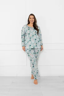 Piżama damska długi rękaw, długie spodnie Sekwoja - Italian Fashion - Piżamy damskie - miniaturka - grafika 1