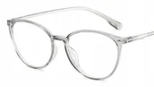 Okulary korekcyjne, oprawki, szkła - Okulary korekcyjne minusy kocie szare -7 - miniaturka - grafika 1