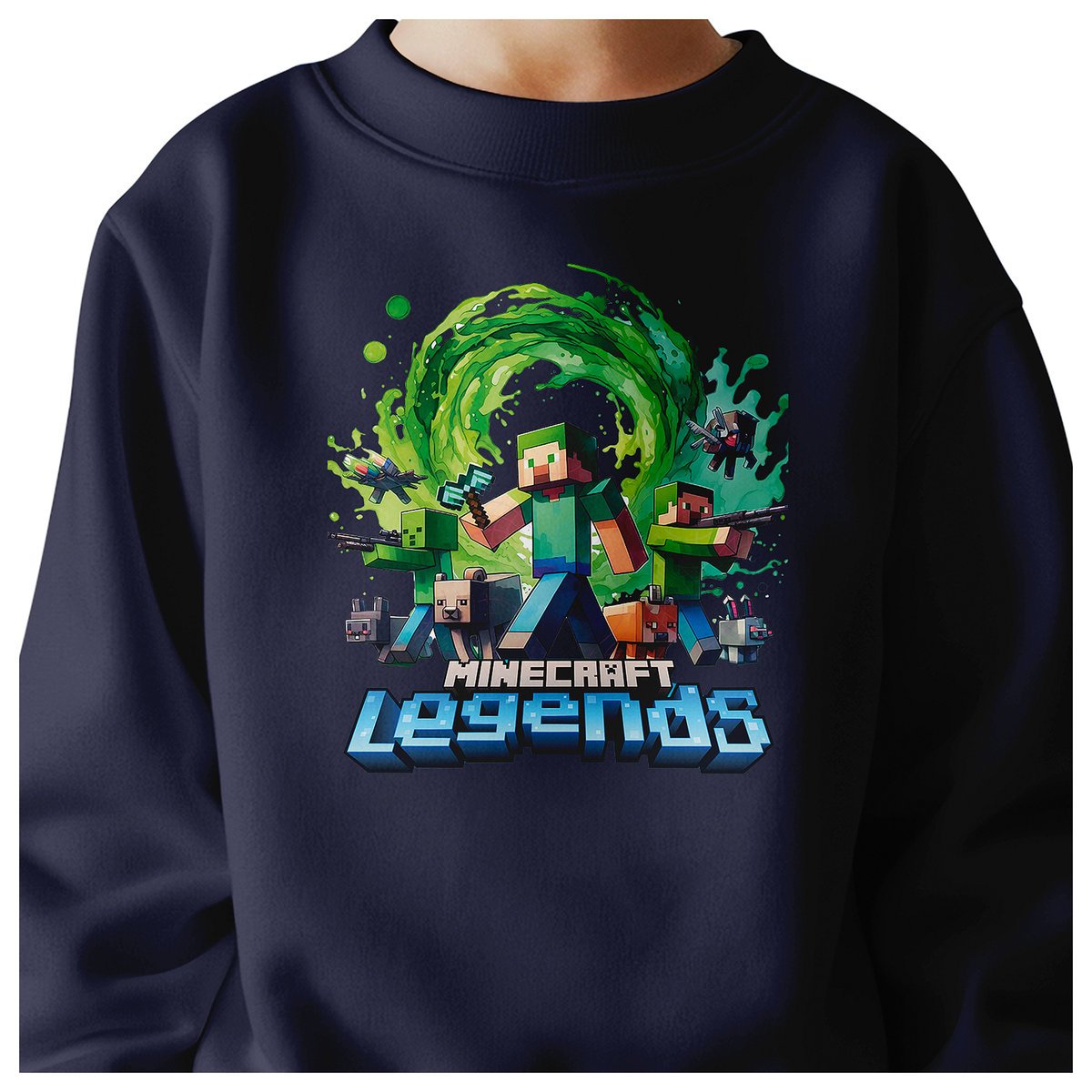 BLUZA DZIECIĘCA MINECRAFT LEGENDS 134-140 DLA DZIEWCZYNKI CHŁOPCA