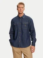 Koszule męskie - Guess Jeans Koszula jeansowa M4BH56 D5EI4 Granatowy Regular Fit - miniaturka - grafika 1