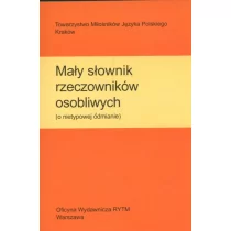 Rytm Oficyna Wydawnicza praca zbiorowa Mały słownik rzeczowników osobliwych