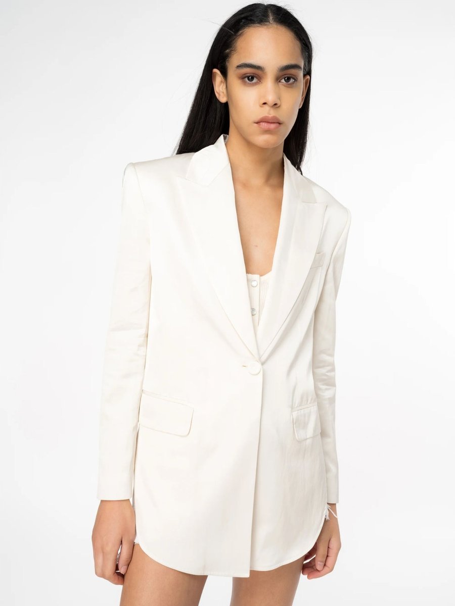 Marynarka damska PINKO 103567 A1U1 beżowy - Jackets: 44