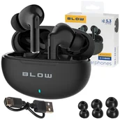 Słuchawki - SŁUCHAWKI BEZPRZEWODOWE BLUETOOTH 5.3 DOKANAŁOWE DOUSZNE SPORTOWE - miniaturka - grafika 1