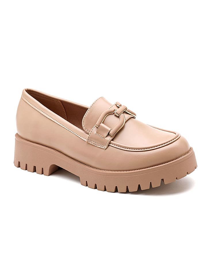 Sixth Sens Mokasyny w kolorze khaki