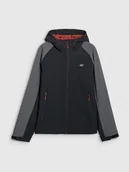 Kurtki i kamizelki sportowe męskie - 4F Kurtka przejściowa membrana 5000 męska - szara 3XL - miniaturka - grafika 1