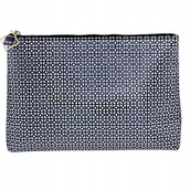 Kosmetyczki, organizery i kuferki - AURI - Kopertowa kosmetyczka - Simple - Black&White - Duża - 444086 - miniaturka - grafika 1