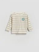 Bluzki dla niemowląt - Reserved - Longsleeve Pucio - kremowy - miniaturka - grafika 1