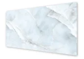 Dekoracje domu - Panel kuchenny HOMEPRINT Polerowany biały marmur 125x50 cm - miniaturka - grafika 1