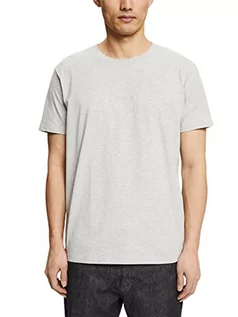 Koszulki męskie - ESPRIT Męski T-shirt, 044/jasnoszary 5, L - grafika 1