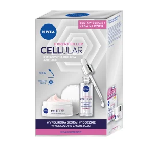 NIVEA CELLULAR EXPERT FILLER ZESTAW DO PIELĘGNACJI SERUM 30ML + KREM 50ML - Zestawy kosmetyków damskich - miniaturka - grafika 1