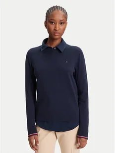 Tommy Hilfiger Sweter WW0WW44984 Granatowy Regular Fit - Swetry damskie - miniaturka - grafika 1