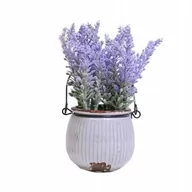 Sztuczne kwiaty - SZTUCZNY WRZOS KWIAT W DONICZCE JAK ŻYWY DEKORACJA DOMU RÓŻNE KOLORY - miniaturka - grafika 1