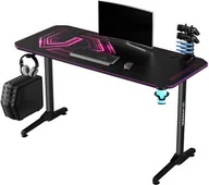 Biurka gamingowe - ULTRADESK Biurko dla gracza FRAG - PINK V3, 140x60 cm, 76 cm, z podkładką pod mysz, uchwyt na słuchawki i napój - miniaturka - grafika 1