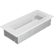 Akcesoria kominkowe - Kratki.pl KRATKA KOMINKOWA PROSTOKĄTNA BIAŁA 110X240 MM 24B - miniaturka - grafika 1