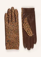 Rękawiczki - Roeckl Skórzane Rękawiczki Serengeti braun - miniaturka - grafika 1