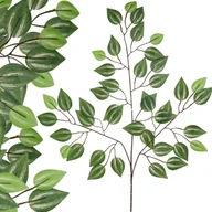 Sztuczne kwiaty - SZTUCZNY FIKUS LIŚCIE FIKUSA 60 cm DUŻA GAŁĄZKA DO STROIKÓW GĘSTA - miniaturka - grafika 1