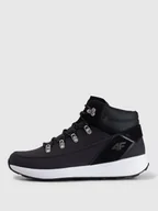 Buty zimowe męskie - 4F Buty przejściowe TUNDRA skórzane męskie - czarne 46 - miniaturka - grafika 1