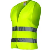 Odzież robocza - Kamizelka Siatkowa Z Pasami Odblask., Żółta, 2XL - miniaturka - grafika 1