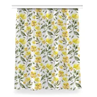 Zasłony - Gotowa zasłona na taśmę wzór 150x200 Żółte kwiaty, Fabricsy - miniaturka - grafika 1