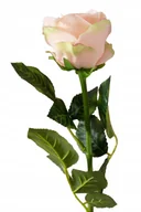 Sztuczne kwiaty - SZTUCZNY KWIAT RÓŻA do wazonu łososiowa 56cm - miniaturka - grafika 1