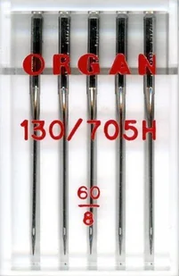Organ Igły półpłaskie 130/705H uniwersalne 5x 60 ECO BOX UNIWERSALNE 60 ECO BOX - Akcesoria i części do maszyn do szycia - miniaturka - grafika 1