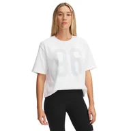 Koszulki i topy damskie - Damski t-shirt z nadrukiem Under Armour UA HWT OS 96 SS - biały - miniaturka - grafika 1