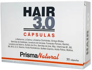 Suplement diety Prisma Natural Hair 3 0 y Skin 30 kapsułek (8436048043747) - Suplementy naturalne - miniaturka - grafika 1