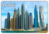 Magnesy - DUBAJ - Zjednoczone Emiraty Arabskie - Dubai Marina - Magnes na lodówkę - miniaturka - grafika 1