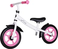 Rowerki biegowe - Rowerek biegowy Vivo Rowerek biegowy Vivo V4.0 12" EVA white/pink rjx - miniaturka - grafika 1