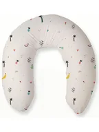 Poduszki do karmienia - little nice things Poduszka "Retropical" w kolorze białym do karmienia - 150 x 17 x 25 cm - miniaturka - grafika 1