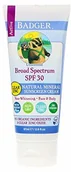Balsamy i kremy do opalania - Badger Sunscreen Cream 30 Clear Zink Unscented, 87 ml - miniaturka - grafika 1