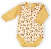 Body dla niemowląt - Body długi rękaw 100% Bawełna OSIOŁEK BEŻ r 56 KLEKLE - miniaturka - grafika 1