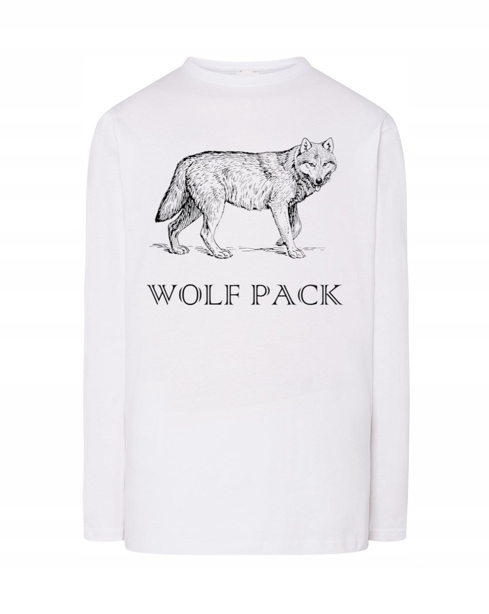 Longsleeve męski nadruk WILK Wolf Pack r.M