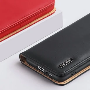 Dux Ducis Hivo skórzane etui z klapką pokrowiec ze skóry naturalnej portfel na karty i dokumenty Samsung Galaxy S22+ (S22 Plus) czarny - Etui i futerały do telefonów - miniaturka - grafika 14