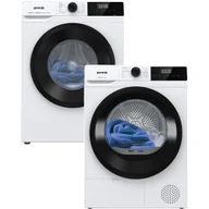 Zestawy AGD - Zestaw AGD Gorenje Pralka WNHPI94A1PS/PL 9kg + Suszarka D2HNE9C/PL 9kg - miniaturka - grafika 1