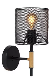 Lucide BASKETT Czarny E27 Kinkiet ścienny 45259/01/30 45259/01/30 - Lampy ścienne - miniaturka - grafika 1
