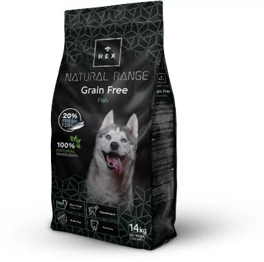Sucha karma dla psa Rex Natural Grain Free z rybą 14kg