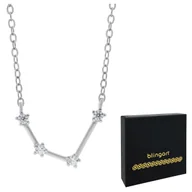 Bransoletki - Naszyjnik srebrny znak zodiaku WODNIK - miniaturka - grafika 1