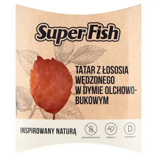 SuperFish Tatar z łososia wędzonego w dymie olchowo-bukowym 150 g - Ryby wędzone - miniaturka - grafika 1