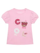 Koszulki dla dziewczynek - Guess T-Shirt K6RI05 K6YW4 Różowy Regular Fit - miniaturka - grafika 1