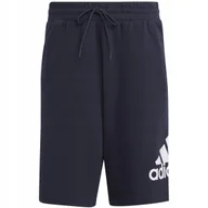 Spodenki męskie - Spodenki męskie adidas Essentials Big Logo French Terry granatowe IC9402 M - miniaturka - grafika 1