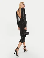 Sukienki - Patrizia Pepe Sukienka koktajlowa 2A2856/J242-K459 Czarny Slim Fit - miniaturka - grafika 1