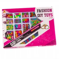 Prace ręczne dla dzieci - DUŻY ZESTAW KORALIKÓW BRANSOLETKI Kreatywna Zabawa - miniaturka - grafika 1