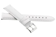 Akcesoria do zegarków - Skórzany pasek do zegarka 12 mm JVD R41304-12 XL biały - miniaturka - grafika 1