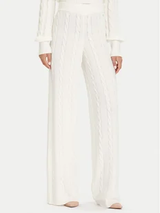 Guess Spodnie dzianinowe W5BB52 Z1192 Écru Regular Fit - Spodnie damskie - miniaturka - grafika 1